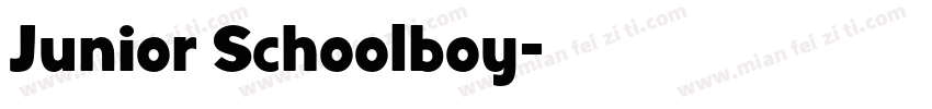 Junior Schoolboy字体转换